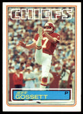 1983 TOPPS` JEFF GOSSETT KANSAS CITY CHIEFS #285