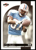 1996 Score Football Card Chris Sanders Houston Oilers #17