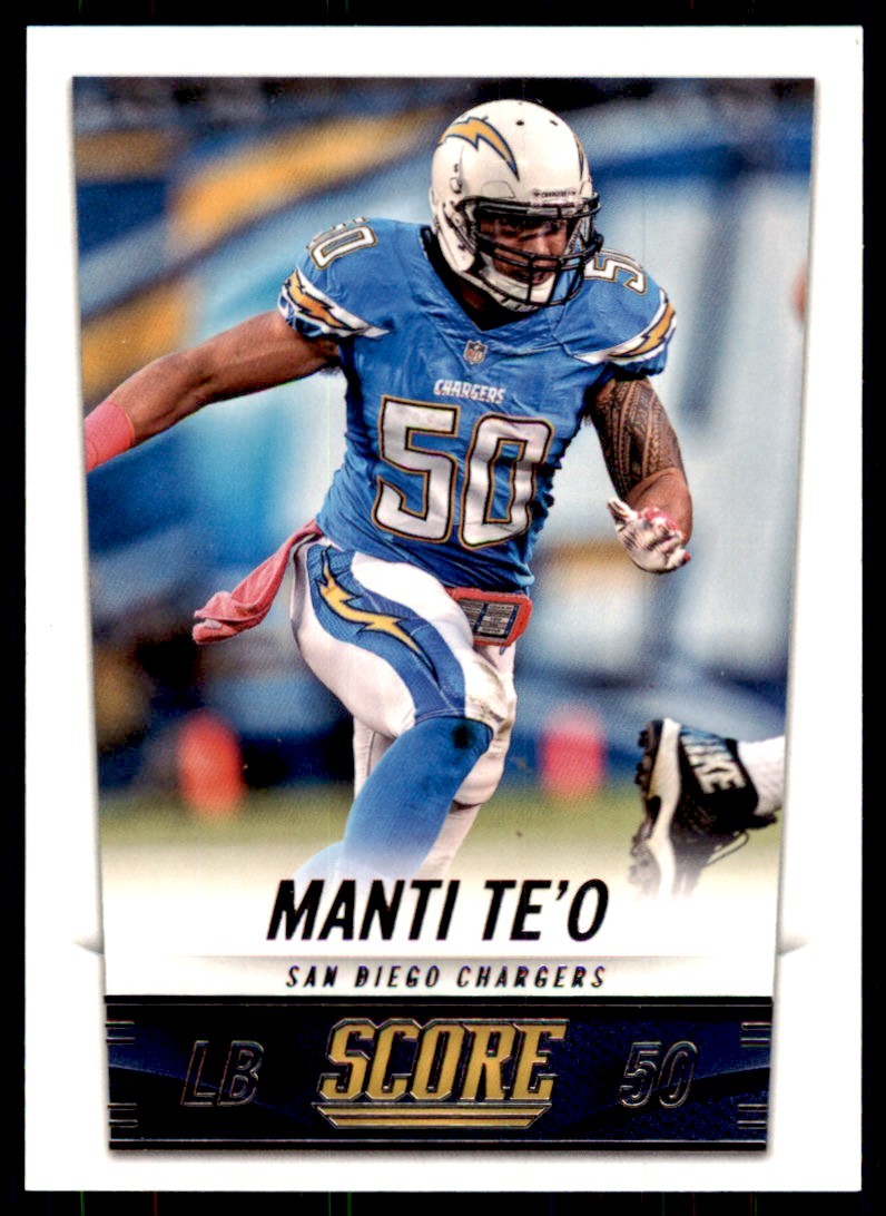 2014 Score Manti Te'o B Football Cards #183