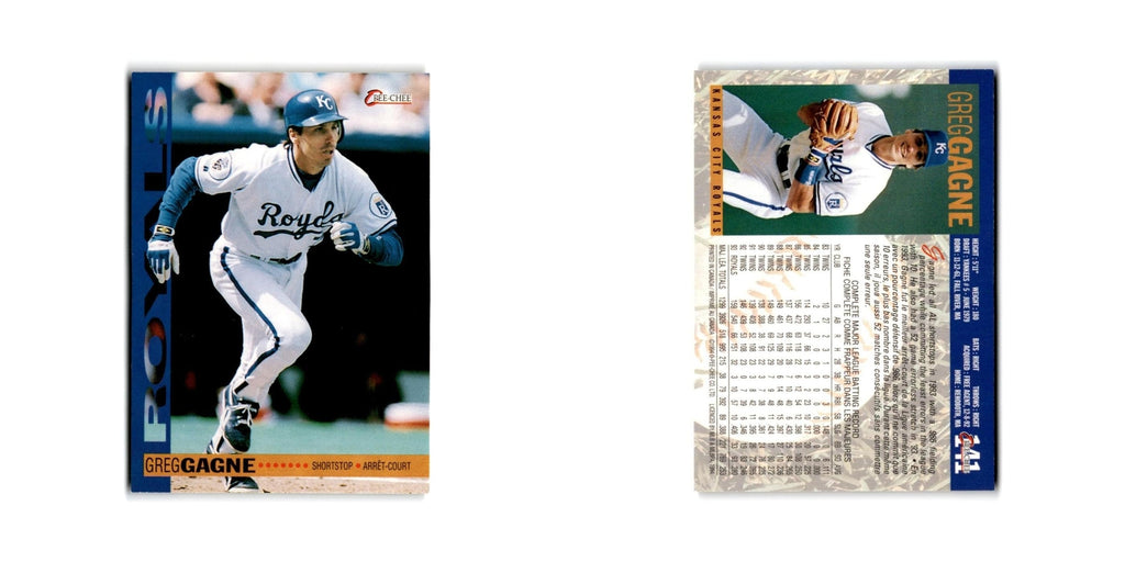 Greg Gagne 1994 O-Pee-Chee #141 Kansas City Royals Baseball Card NM