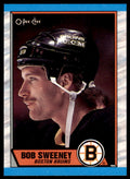 1989-90 O-Pee-Chee Bob Sweeney . Boston Bruins #135