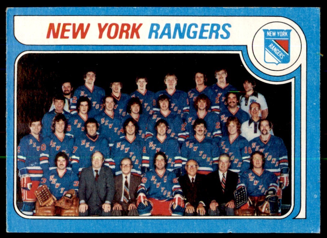 1979-80 TOPPS NEW YORK RANGERS TEAM . NEW YORK RANGERS #254