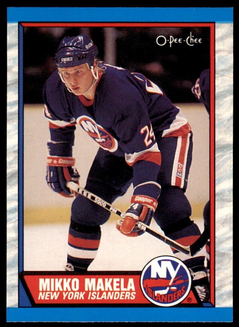 1989-90 O-Pee-Chee Mikko Makela . New York Islanders #247