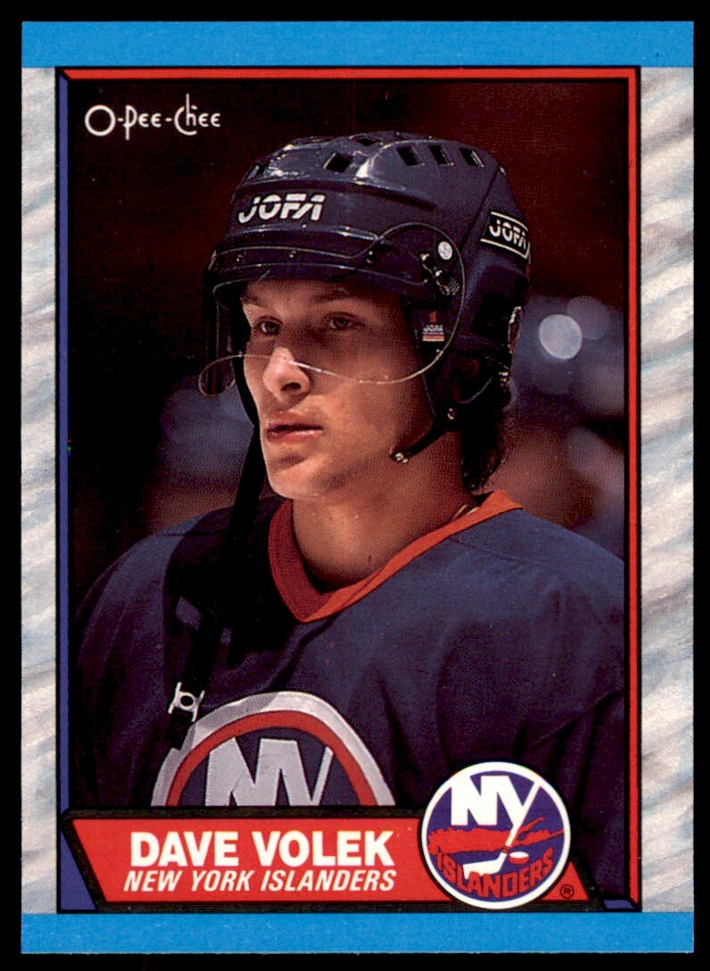 1989-90 O-Pee-Chee David Volek Rookie . New York Islanders #85