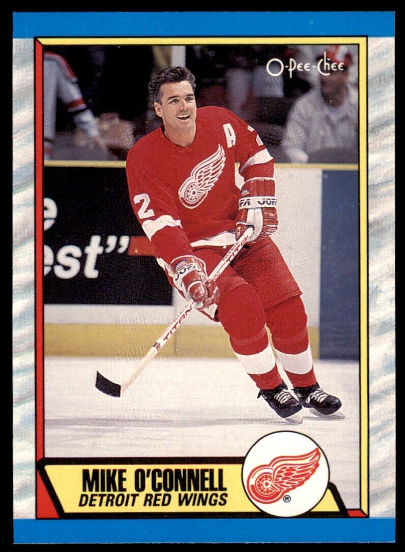 1989-90 O-Pee-Chee Mike O'Connell . Detroit Red Wings #223