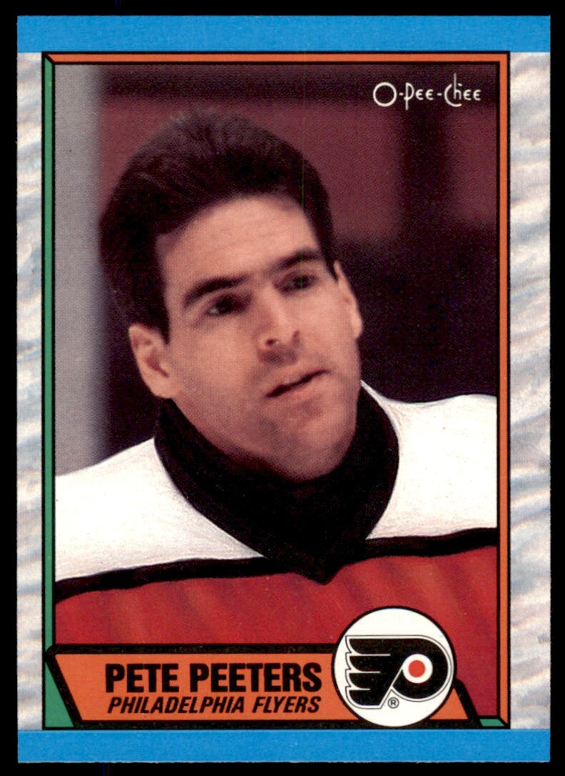 1989-90 O-Pee-Chee Pete Peeters . Philadelphia Flyers #195