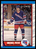 1989-90 O-Pee-Chee Michel Petit . New York Rangers #251
