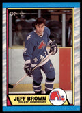 1989-90 O-Pee-Chee Jeff Brown . Quebec Nordiques #28