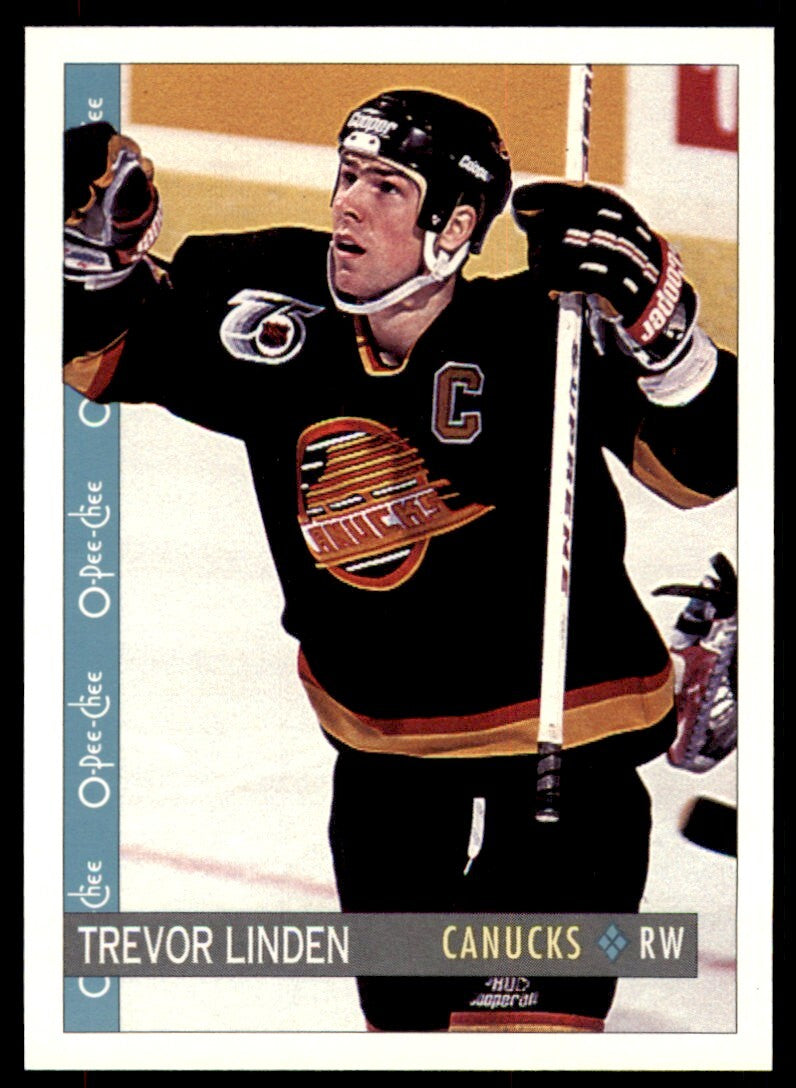 1992-93 O-Pee-Chee Trevor Linden . Vancouver Canucks #120