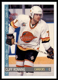 1992-93 O-Pee-Chee Cliff Ronning . Vancouver Canucks #94
