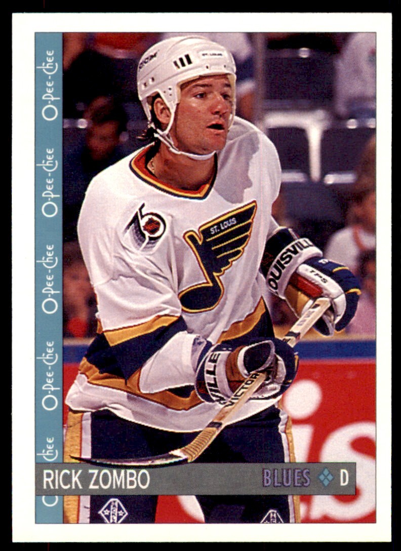 1992-93 O-Pee-Chee Rick Zombo . St. Louis Blues #97