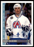 1992-93 O-Pee-Chee Randy Velischek . Quebec Nordiques #288