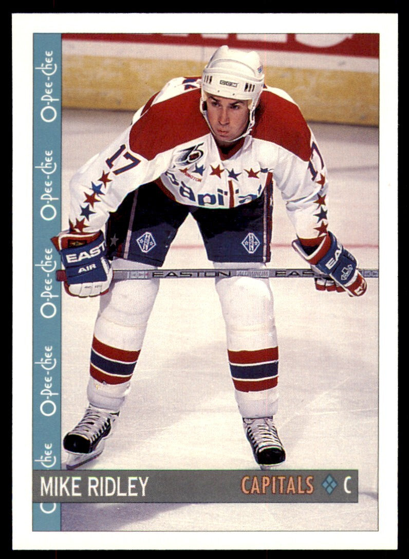 1992-93 O-Pee-Chee Mike Ridley . Washington Capitals #305