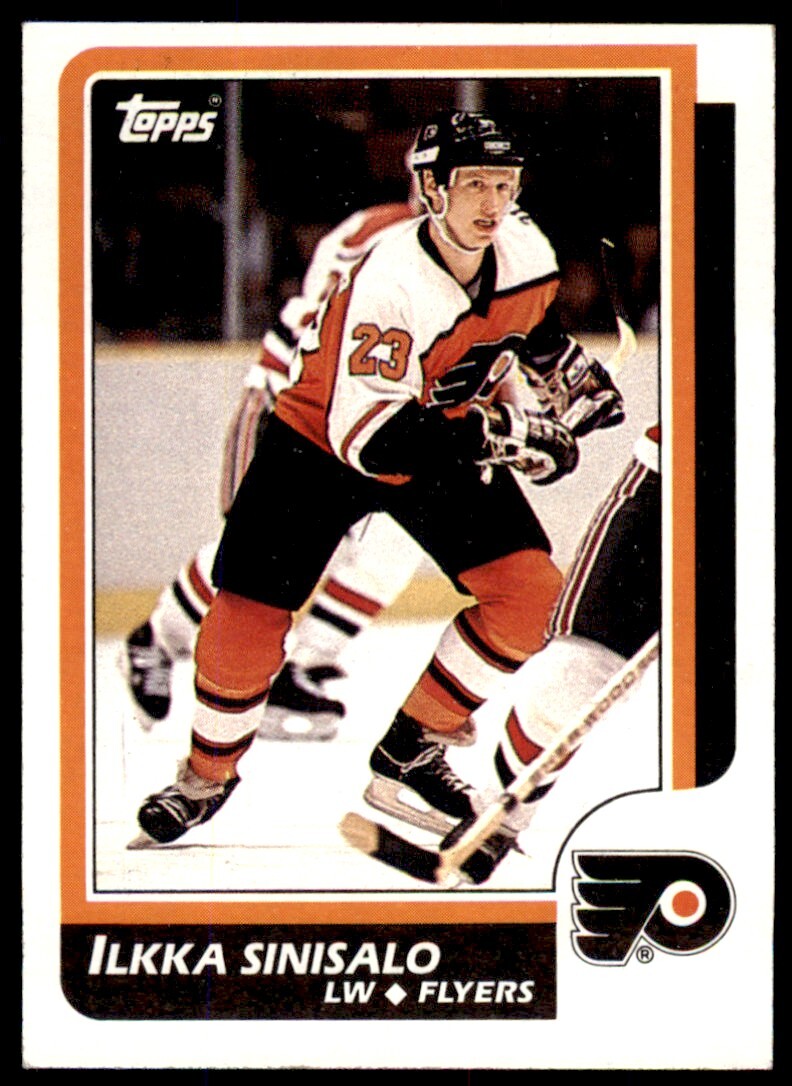 1986-87 TOPPS ILKKA SINISALO . PHILADELPHIA FLYERS #36