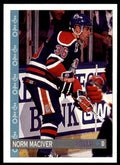 1992-93 O-Pee-Chee Norm Maciver . Edmonton Oilers #344