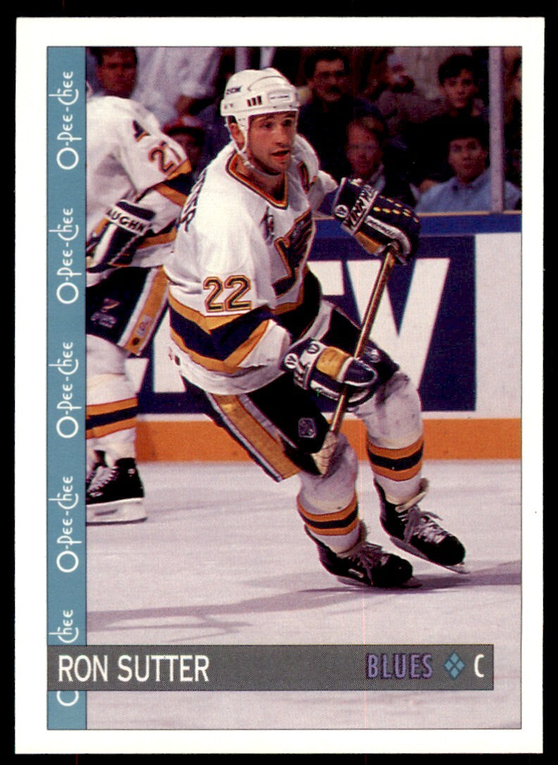 1992-93 O-Pee-Chee Ron Sutter . St. Louis Blues #362
