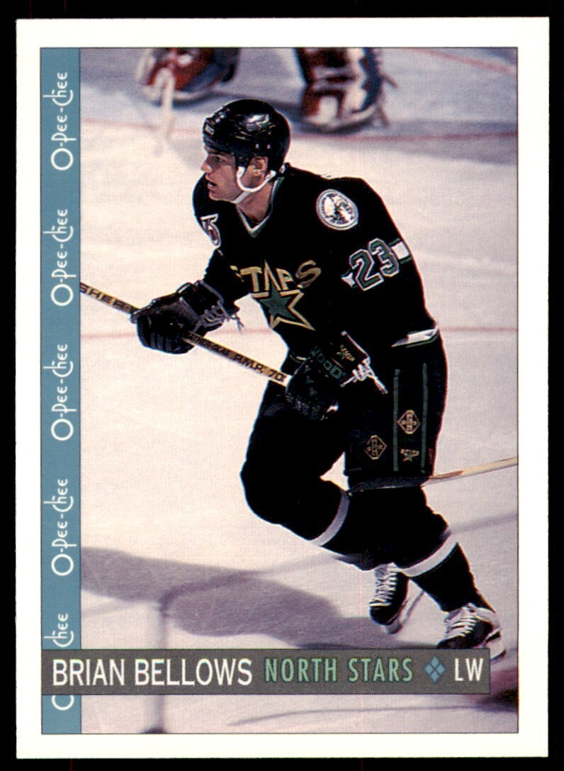 1992-93 O-Pee-Chee Brian Bellows . Minnesota North Stars #384