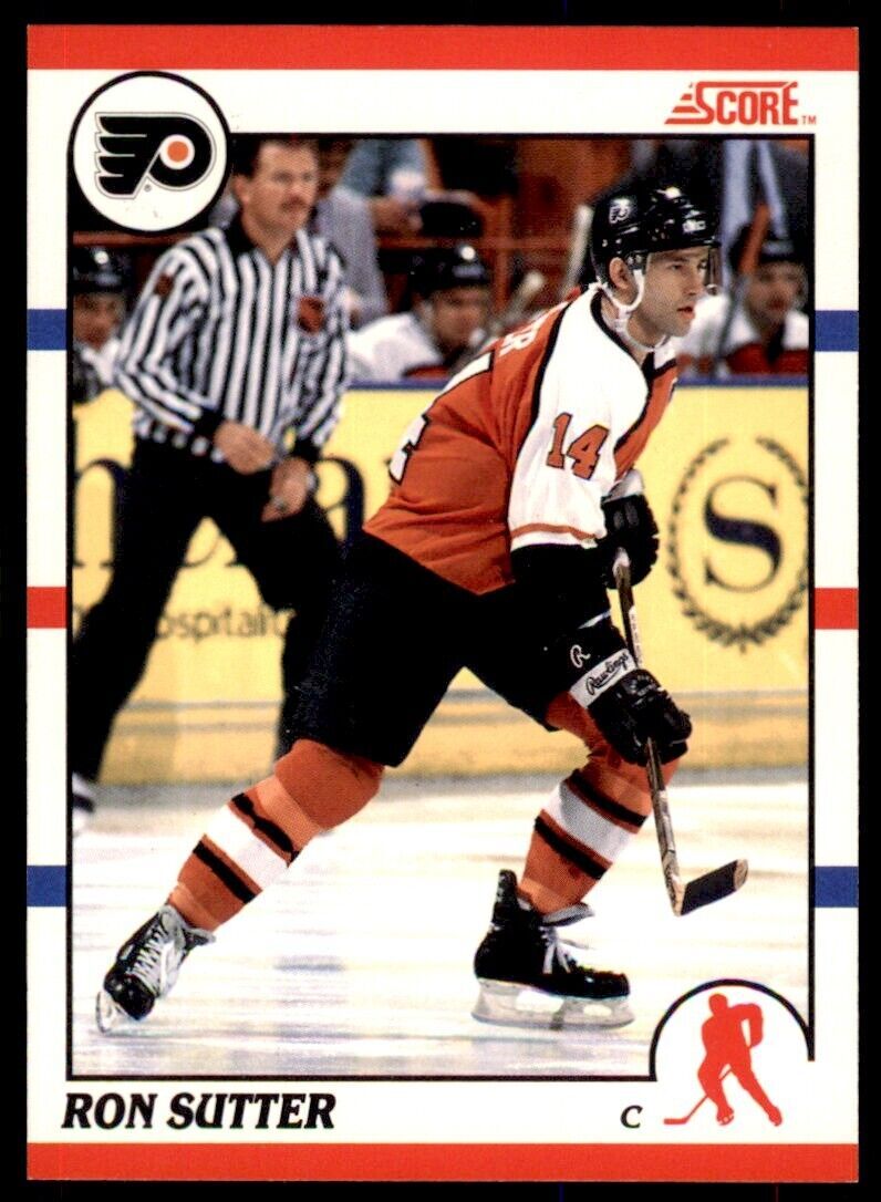 1990-91 Score Canadian Ron Sutter . Philadelphia Flyers #153