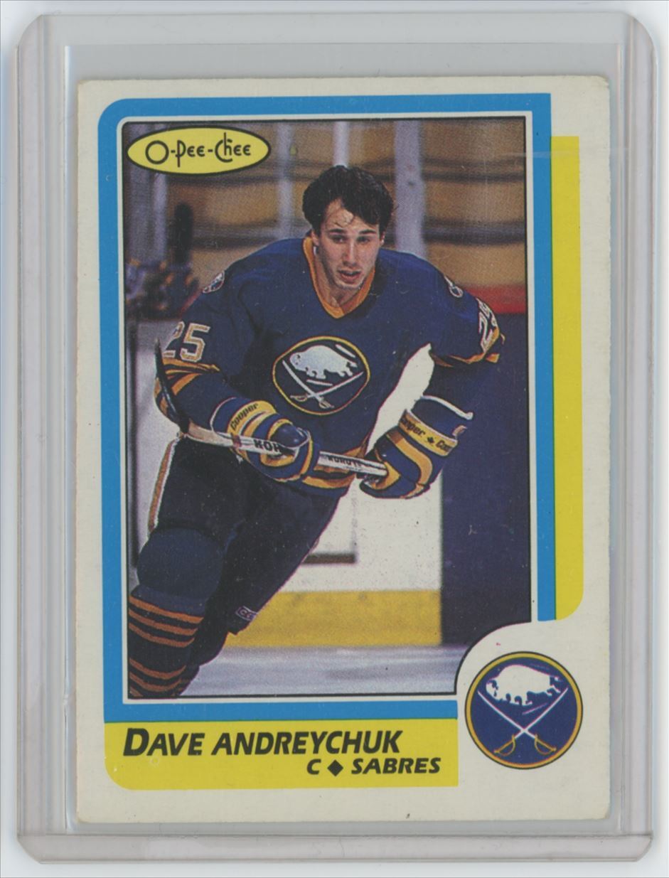 1986-87 O-PEE-CHEE DAVE ANDREYCHUK . BUFFALO SABRES #16