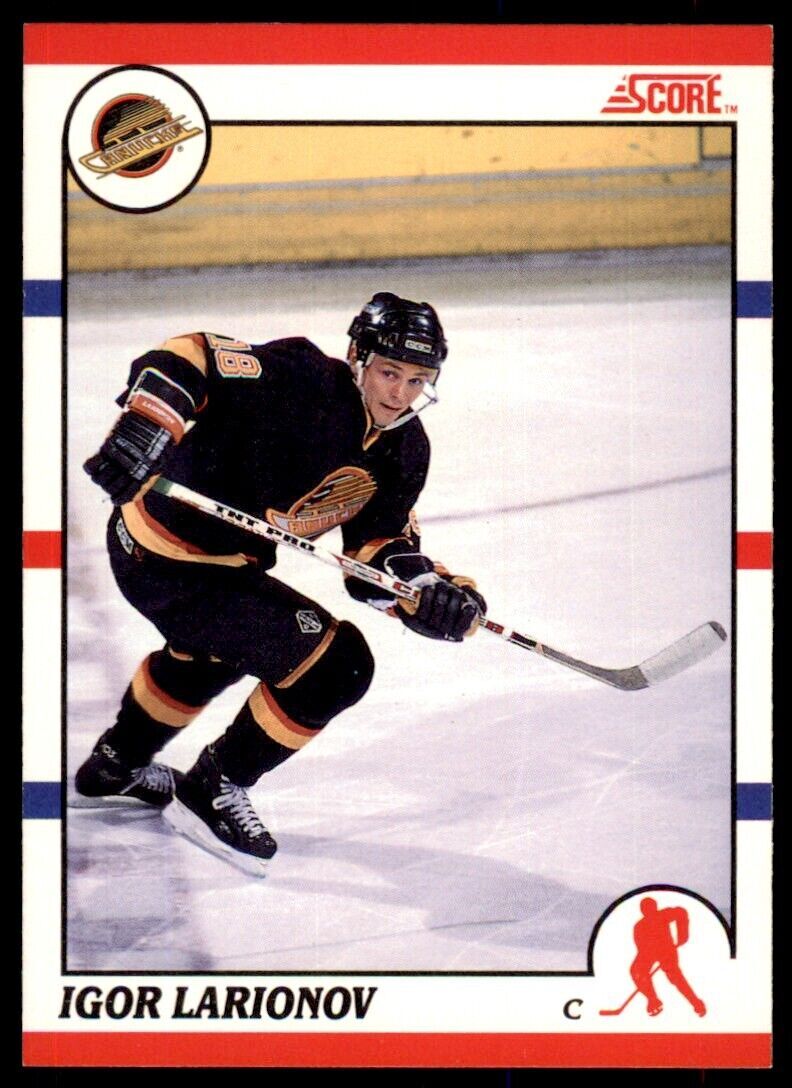 1990-91 Score Canadian Igor Larionov Rookie . Vancouver Canucks #123