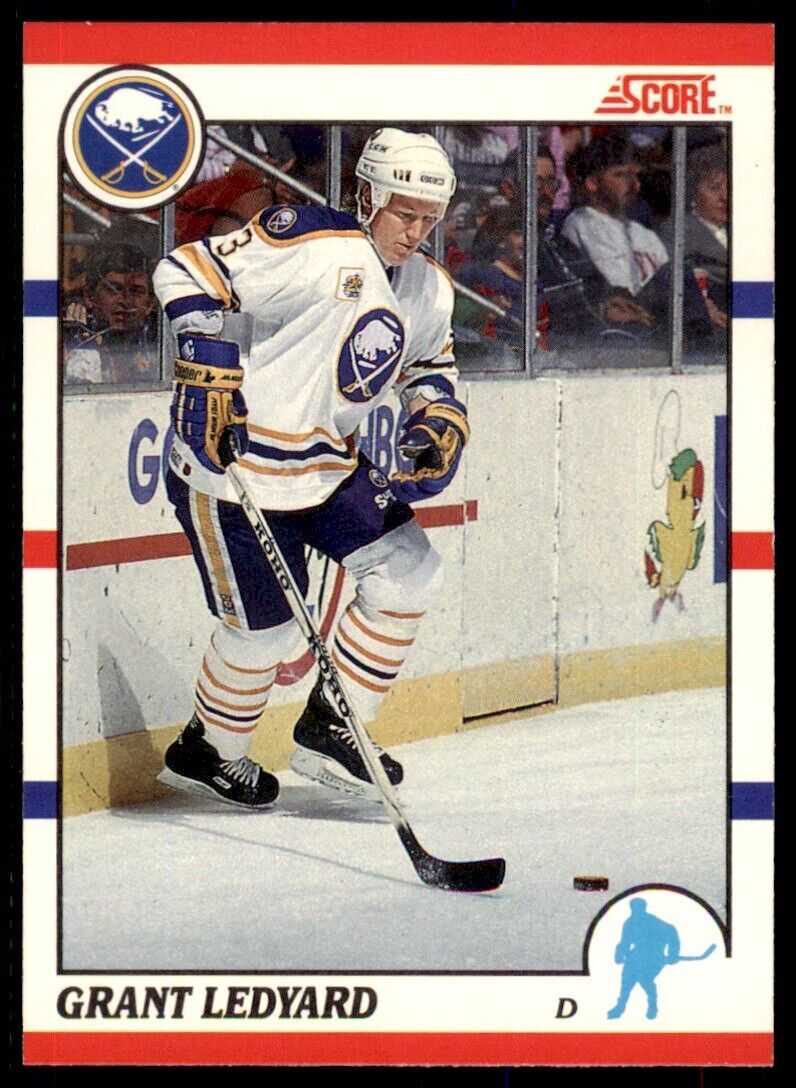 1990-91 Score Canadian Grant Ledyard Rookie . Buffalo Sabres #233