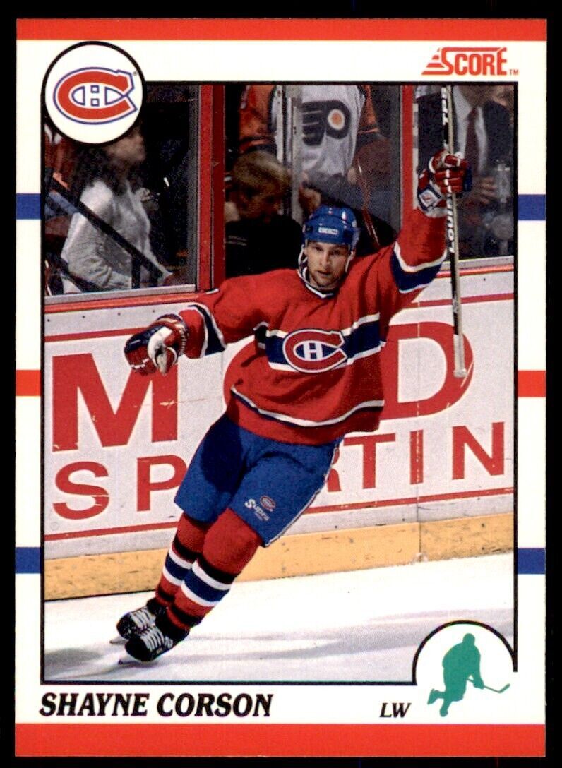 1990-91 Score Canadian Shayne Corson . Montreal Canadiens #213