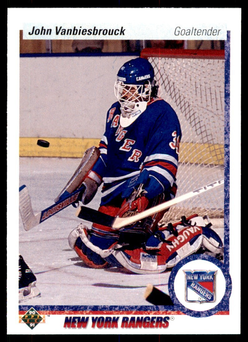 1990-91 Upper Deck John Vanbiesbrouck . New York Rangers #279