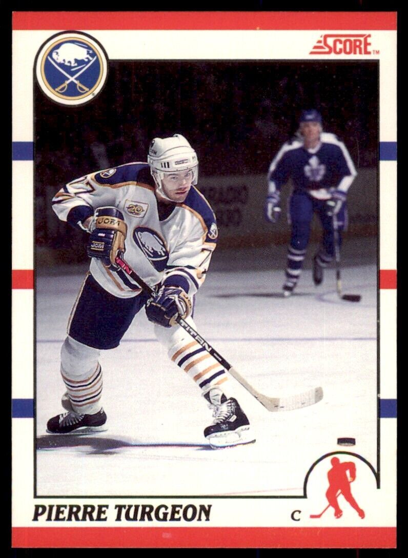 1990-91 Score Canadian Pierre Turgeon . Buffalo Sabres #110