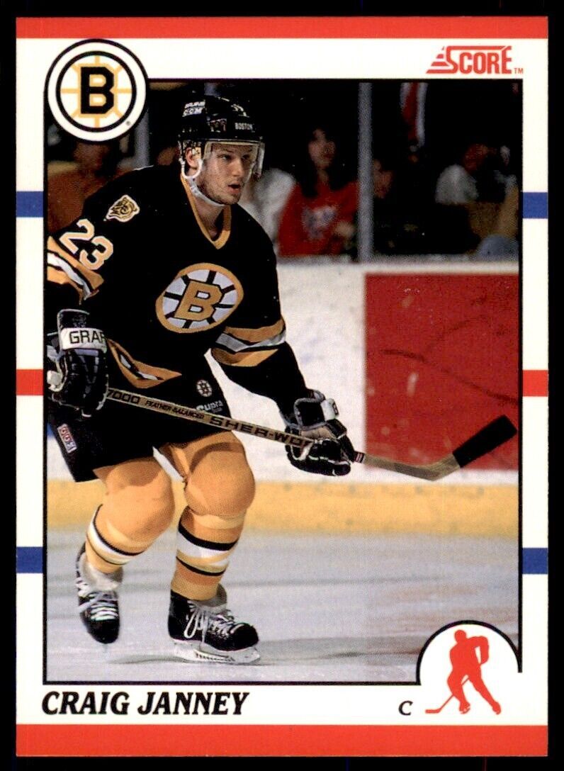 1990-91 Score Canadian Craig Janney . Boston Bruins #118