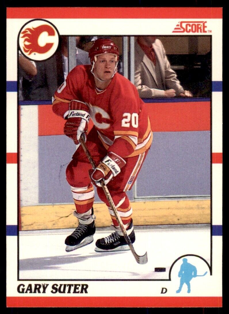 1990-91 Score Canadian Gary Suter . Calgary Flames #88