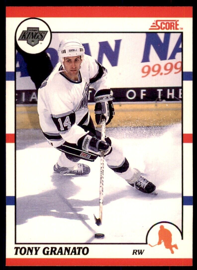 1990-91 Score Canadian Tony Granato . Los Angeles Kings #48