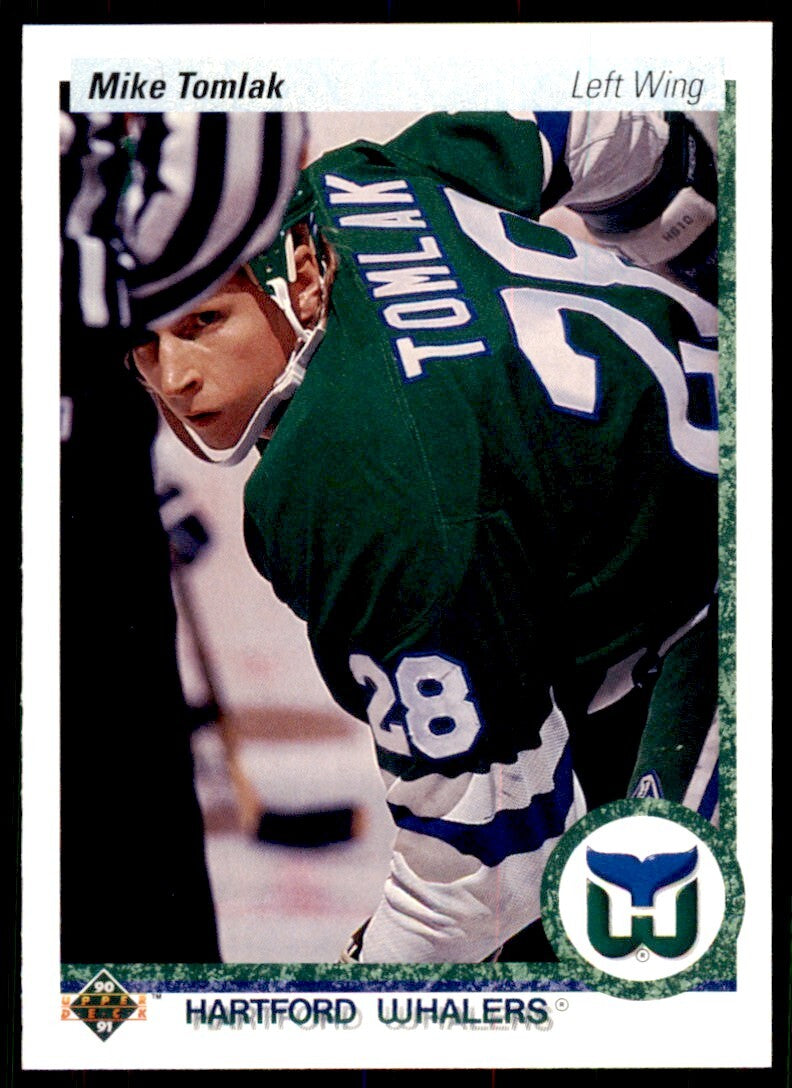 1990-91 Upper Deck Mike Tomlak Rookie . Hartford Whalers #343