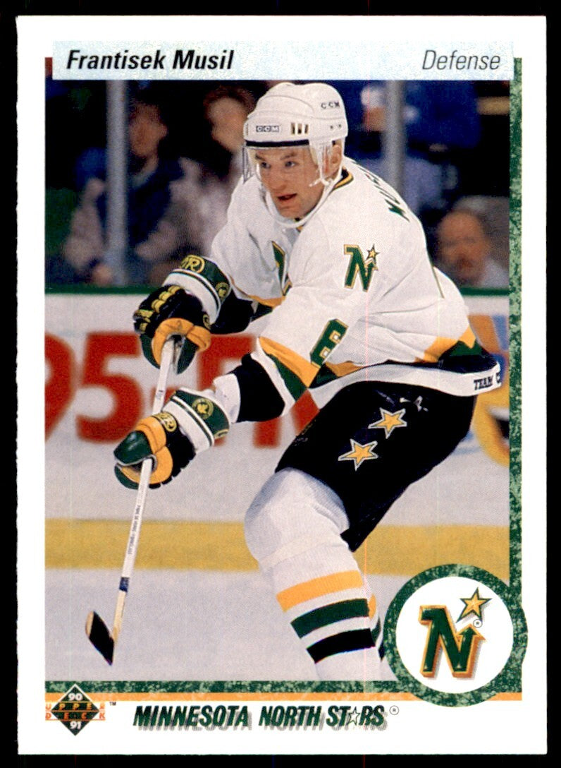 1990-91 Upper Deck Frantisek Musil . Minnesota North Stars #383