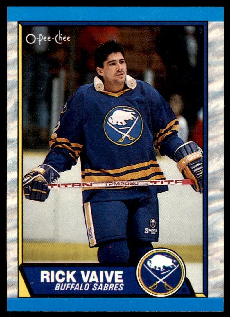 1989-90 O-PEE-CHEE RICK VAIVE . BUFFALO SABRES #125
