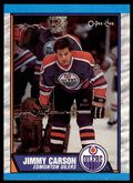 1989-90 O-PEE-CHEE JIMMY CARSON . EDMONTON OILERS #127