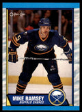 1989-90 O-PEE-CHEE MIKE RAMSEY . BUFFALO SABRES #140