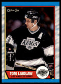 1989-90 O-Pee-Chee Tom Laidlaw . Los Angeles Kings #34