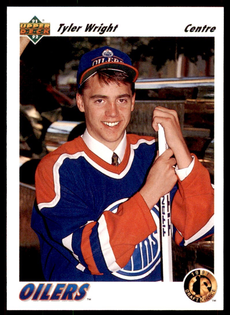 1991-92 Upper Deck French Tyler Wright Rookie . Edmonton Oilers #67