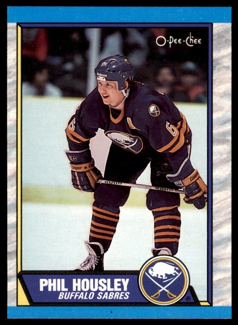 1989-90 O-PEE-CHEE PHIL HOUSLEY . BUFFALO SABRES #59