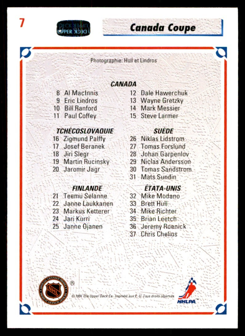 1991-92 Upper Deck French Canada's Captains (Kris Draper/Steven Rice/Eric