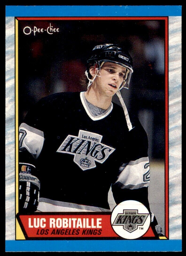 1989-90 O-PEE-CHEE LUC ROBITAILLE . LOS ANGELES KINGS #88