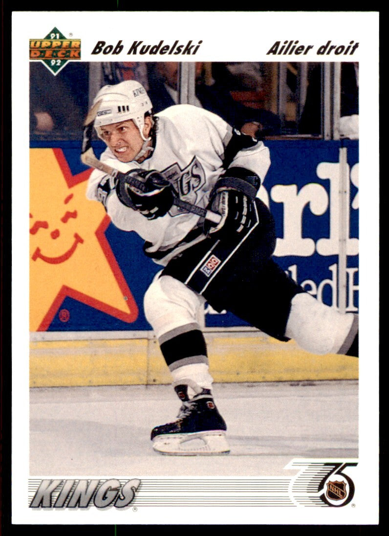 1991-92 Upper Deck French Bob Kudelski . Los Angeles Kings #301