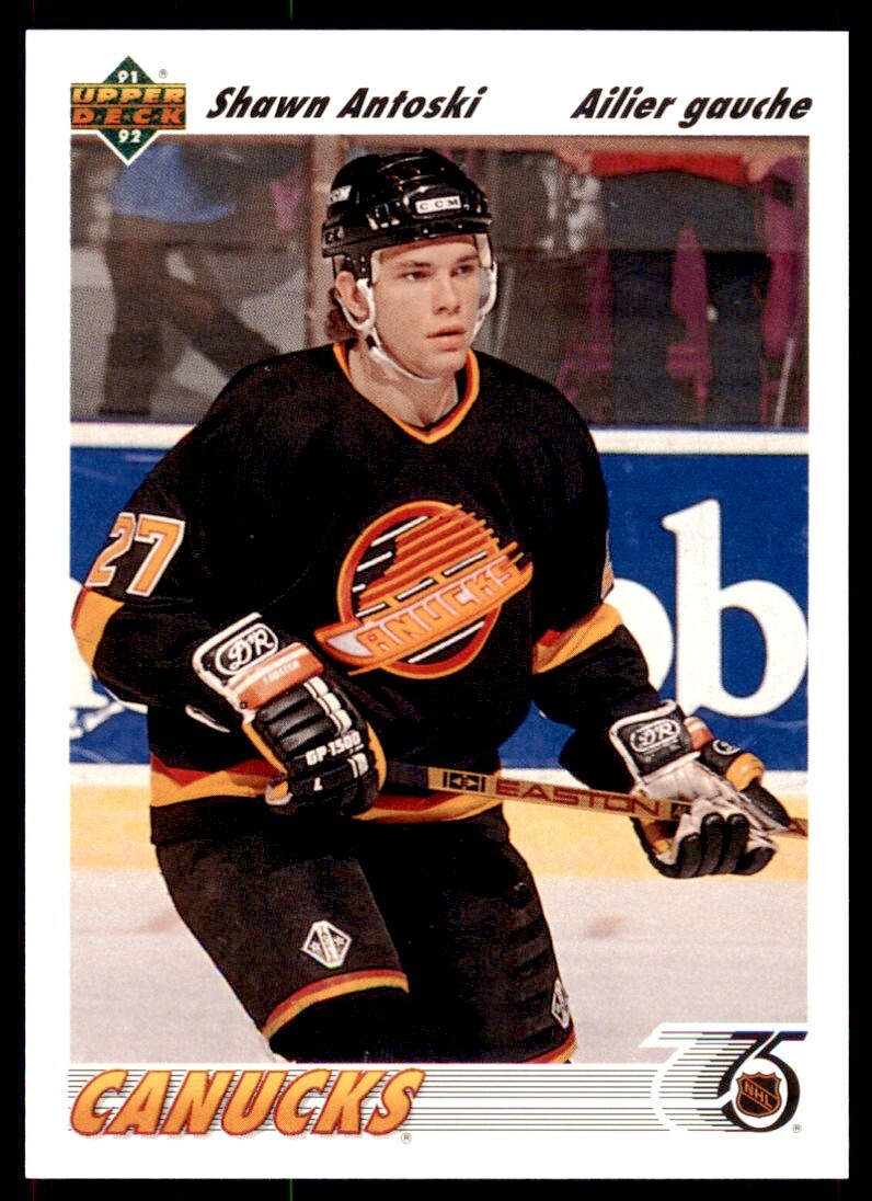 1991-92 Upper Deck French Shawn Antoski . Vancouver Canucks #351