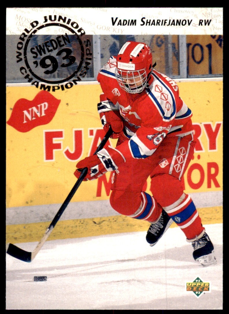 1992-93 UPPER DECK VADIM SHARIFJANOV. RUSSIA #612