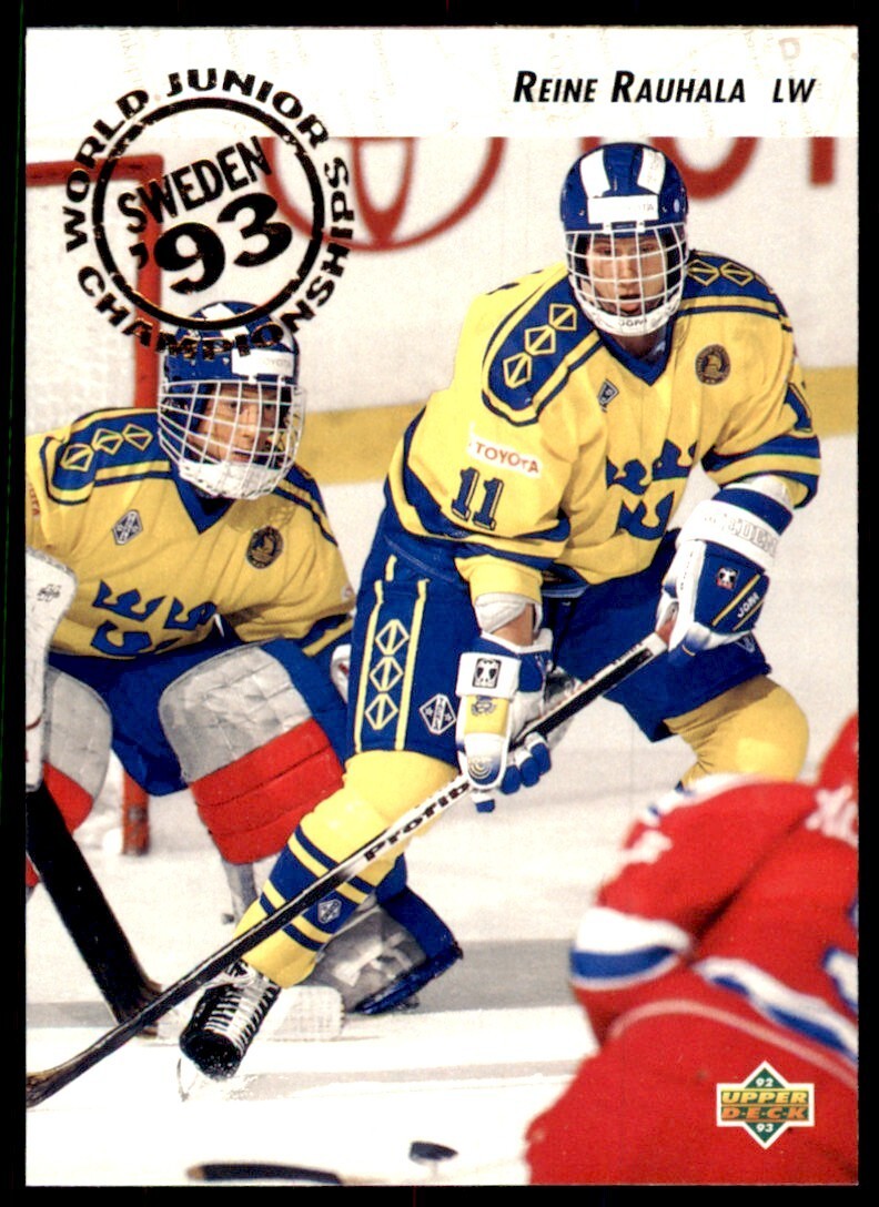 1992-93 UPPER DECK REINE RAUHALA. SWEDEN #598