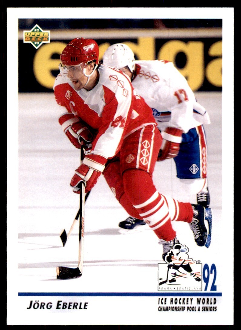1992-93 UPPER DECK JORG EBERLE. SWITZERLAND #384
