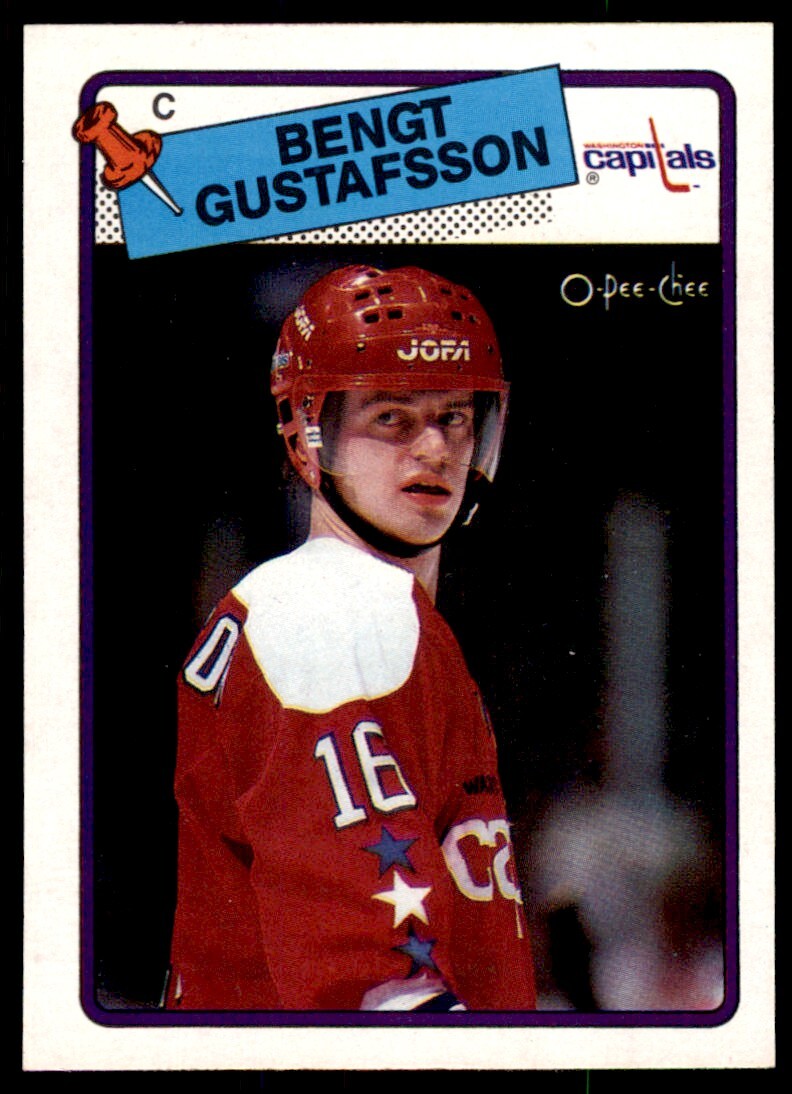 1988-89 O-Pee-Chee Bengt Gustafsson . Washington Capitals #151