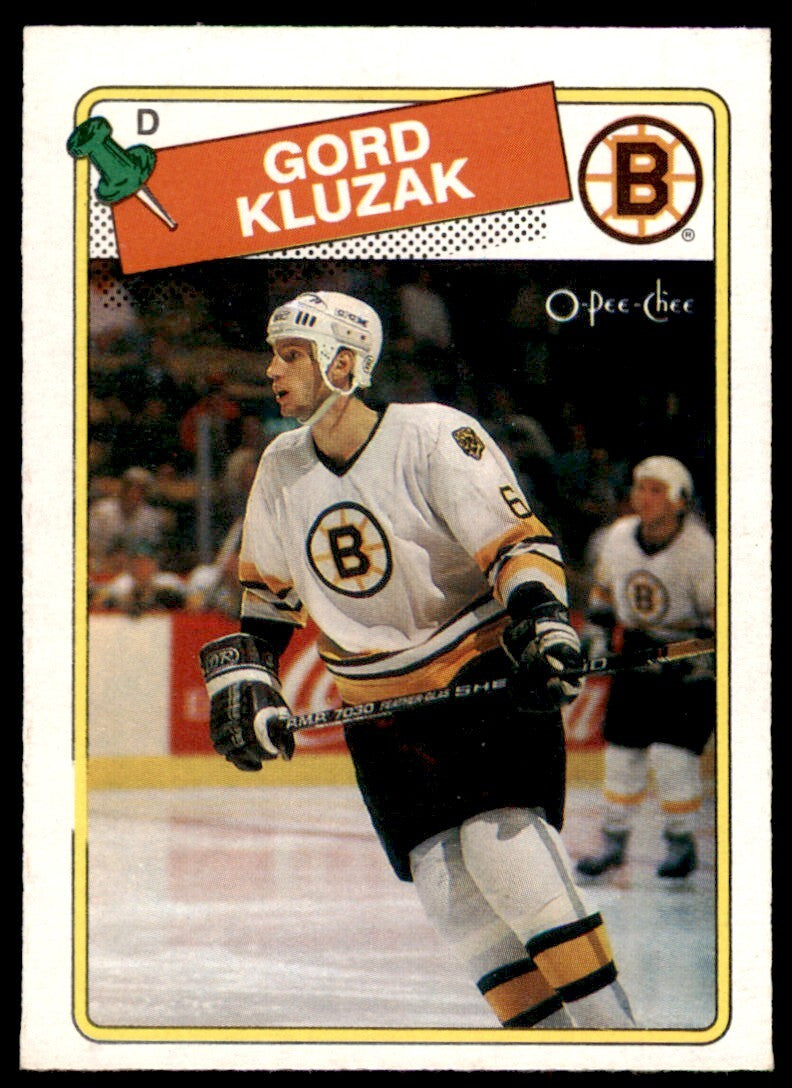 1988-89 O-Pee-Chee Gord Kluzak . Boston Bruins #23