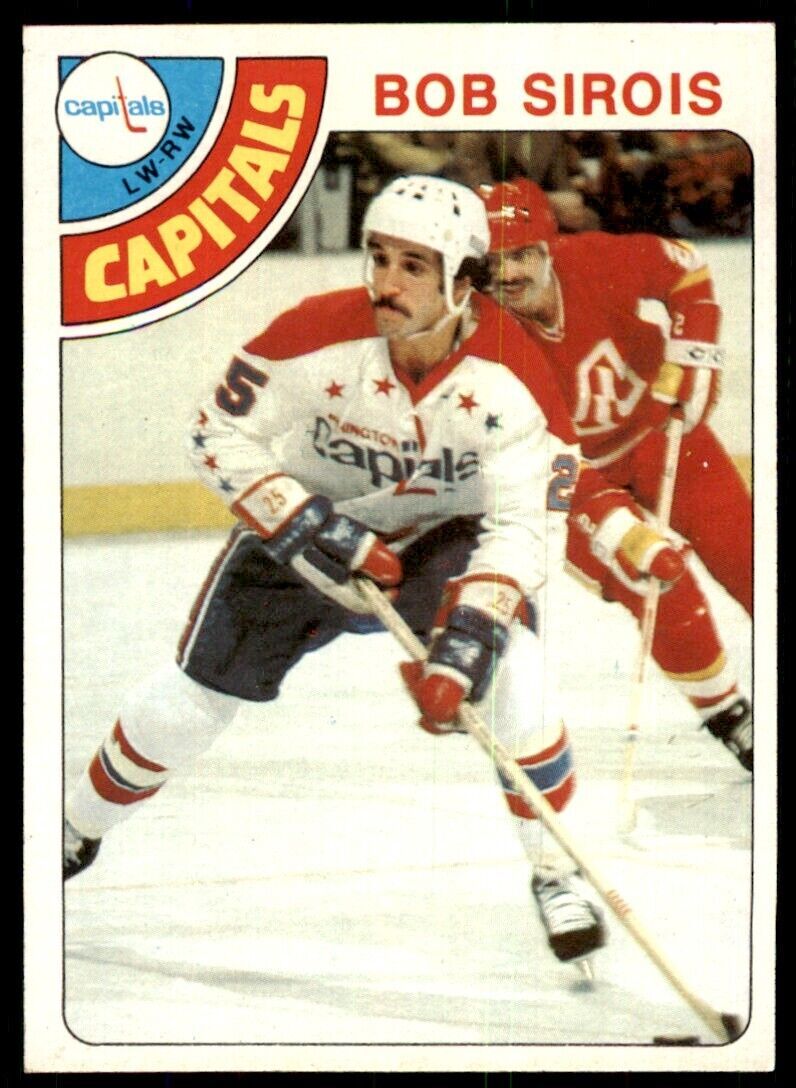 1978-79 Topps Hockey Card Bob Sirois LW Washington Capitals #96