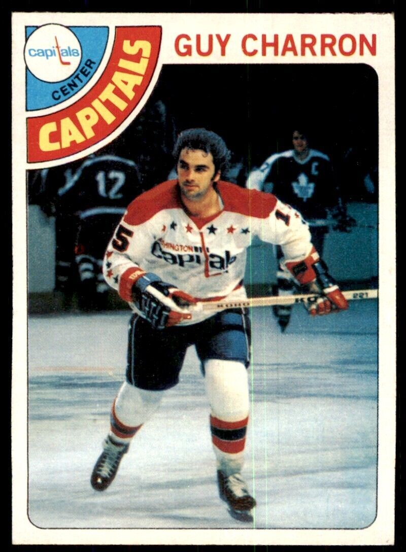1978-79 Topps Hockey Card Guy Charron caps Washington Capitals #22